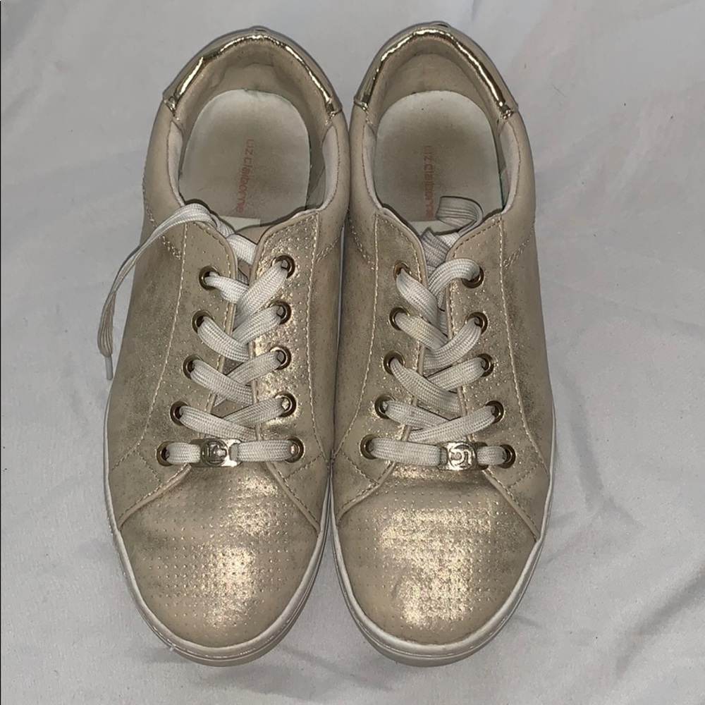 Liz Claiborne gold shoes.